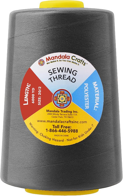 Mandala Crafts 4 Pack of Serger Threads Cones Spools - Image 4