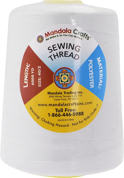 Mandala Crafts 5 Pack of Serger Threads Cones Spools - Image 3