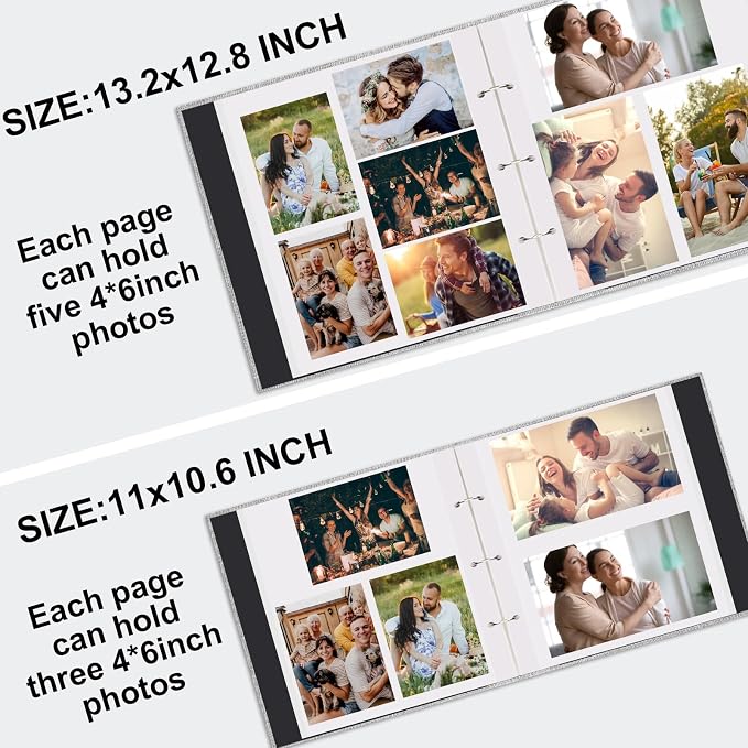 Zesthouse Large 18In Photo Album Self Adhesive 60 Pages, 3-Ring Scrapbook - Image 4