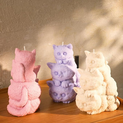 Cat Cylinder Mold Cat Candle - Image 7