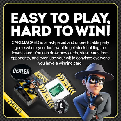 CARDJACKED Party Game – 4-10 Players, Ages 8+, 20+ Minutes – Family-Friendly - Image 3