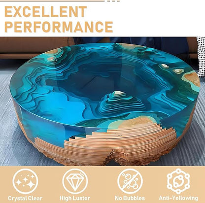 Puduo Epoxy Resin Kit 1.1Gallon，Newly Formulated Crystal Clear Epoxy - Image 5