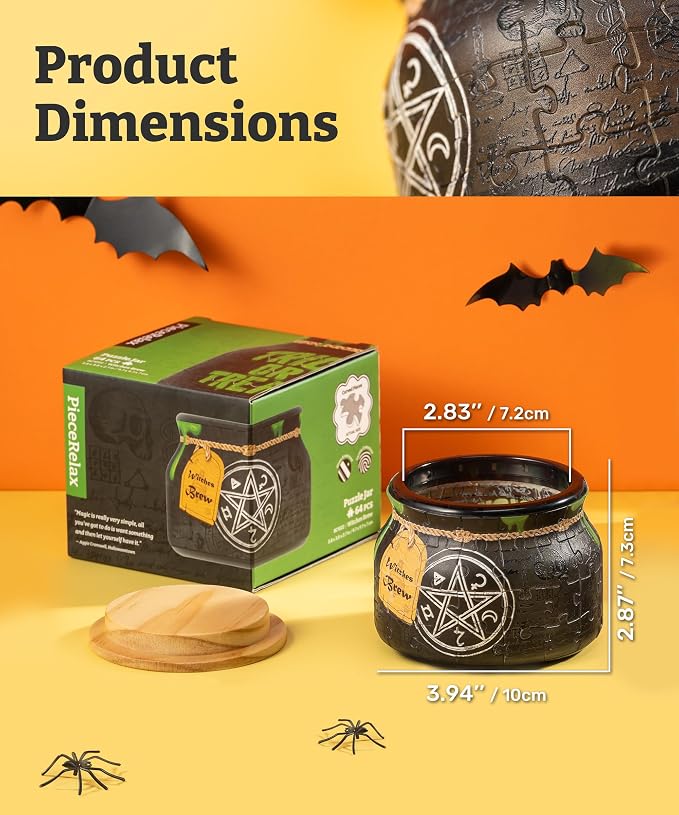 PieceRelax 3D Puzzle Jar 64 Plastic Pieces - Image 7