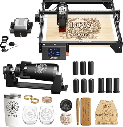 LONGER Laser Engraver Ray5 10000mW Engraver Machine DIY CNC Laser Cutter Tool by HOME