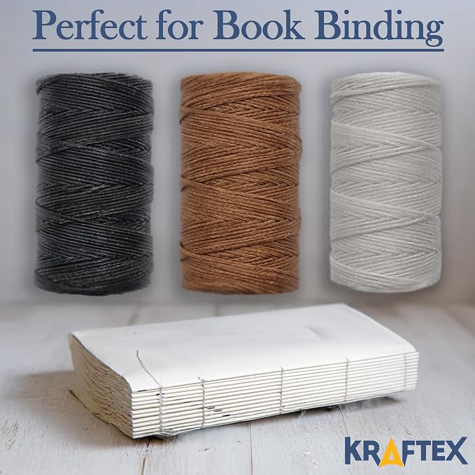 Waxed Thread 3X Wax Thread, 65 Yardx0.8mm Wax String, 150D Waxed Leather String - Image 5