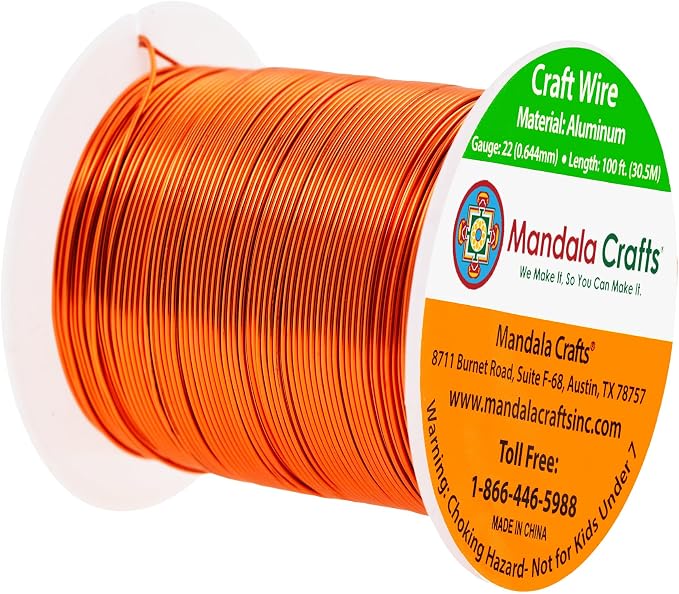 Mandala Crafts 22 Gauge Anodized Aluminum Craft Wire - Image 2