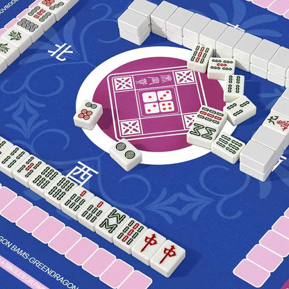 Mahjong Mat with Rules for Table with 6 Mahjong Playing Instructions, 4 Mahjong - Image 6