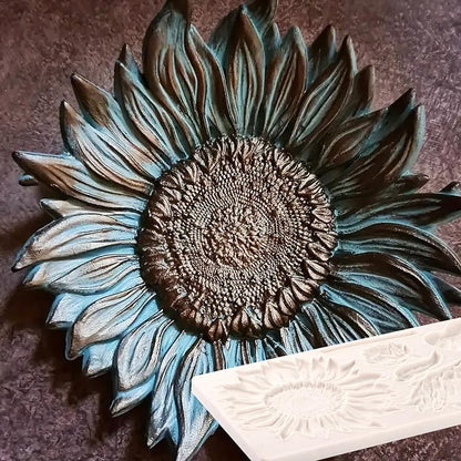 Oversized Sunflower Silicone Mold Leaves Cake Decoration Fondant Mold - Image 3