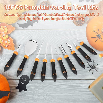 Pumpkin Carving Kit Tools Halloween, Professional Heavy Duty Carving Set - Image 5