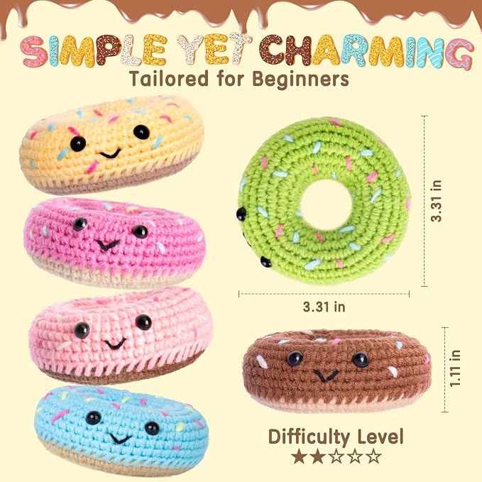 Crochet Kit for Beginners, Beginner Crochet Starter Kit w Step-by-Step Video - Image 4
