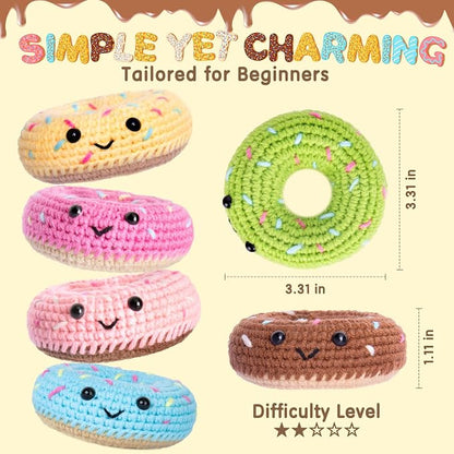 Crochet Kit for Beginners, Beginner Crochet Starter Kit w Step-by-Step Video - Image 4