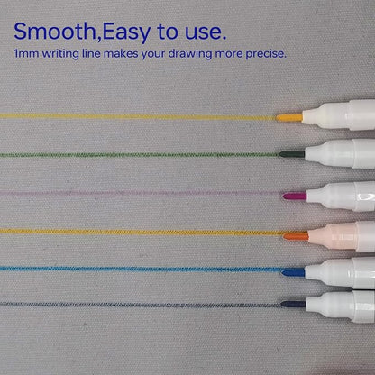 12 pcs Water-Erasable Fabric Pen Set - Image 2