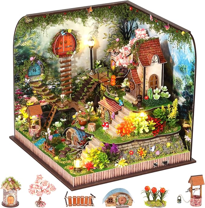 DIY Miniature House Kit, Forest Book Nook Kit by Home