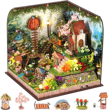 DIY Miniature House Kit, Forest Book Nook Kit by Home