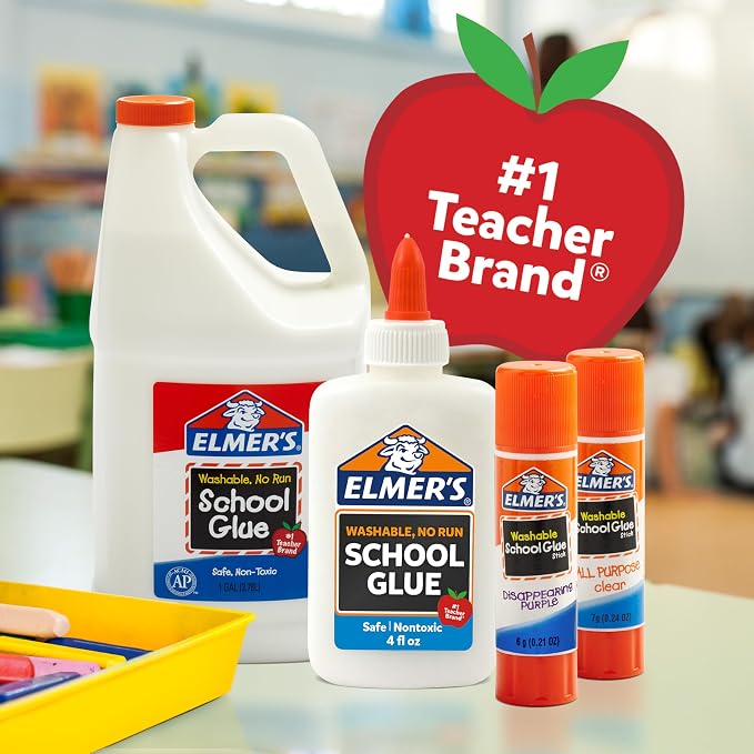 Elmers Clear Liquid School Slime & Craft Glue Premium 1 GlueGallon - Image 3