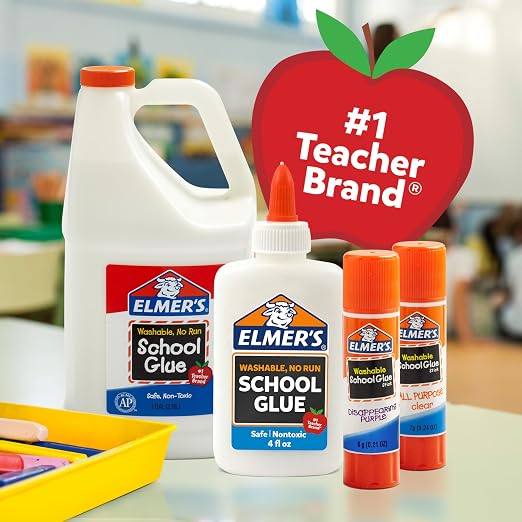 Elmer's Liquid School Glue, Slime & Craft, Safe and Non-Toxic, 4 Ounces Each - Image 3