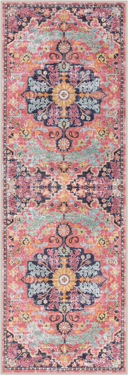Lahome Bohemian Floral Medallion Runner Rug - Image 8