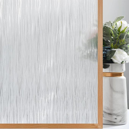 VELIMAX Frosted Window Privacy Film Non Adhesive Window Cling Removable Glass by VELIMAX