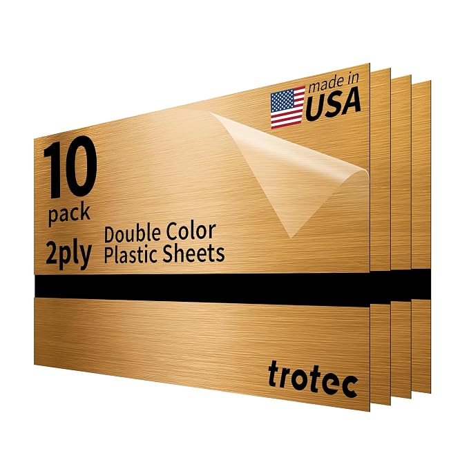 Trotec TroLase Lights | 24"x12"x1/250" | Adhesive-Backed Flexible Laser by TrotecEngravingSupplies