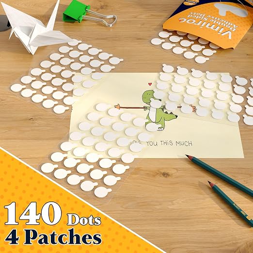 Sticky Dot Double Sided – 140pcs Easy to Peel Sticky Adhesive Dots, and DIY - Image 8