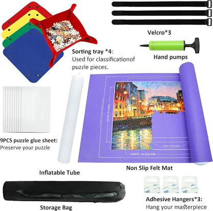 Puzzle Mat Roll Up| Jigsaw Puzzle Mat Roll Up| Roll-Up Save Pad Trays - Image 5