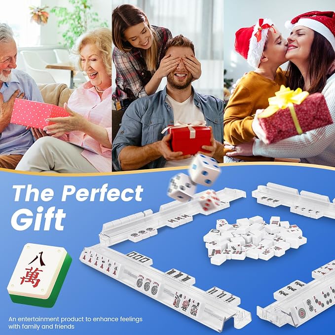 4PCS Mahjong Racks with Pushers - Image 7