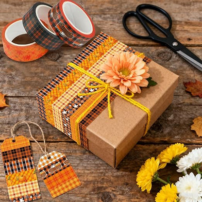 12 Rolls Autumn Washi Tape Set - Image 6