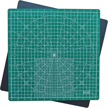 Rotating Cutting Mat 13"x13" Grid, Self Healing Cutting Mat by vohorit