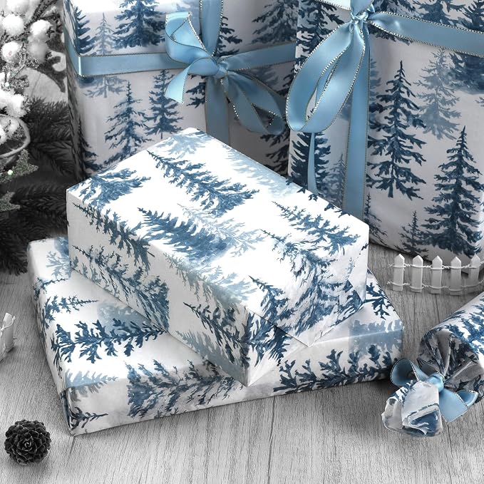 100 Sheets Christmas Tree Tissue Paper, 20x14in Forest Style Wrapping Tissue - Image 6