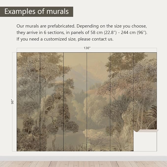 AFZEVEB-Tropical Jungle Wallpaper Landscape Tree Wall murals - Image 3