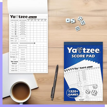 Gethelud 110 Sheets Score Pad for Yahtzee, 220 Tear-Off Pages Score Pad Large - Image 5