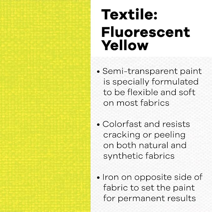 Jacquard Textile Color Fluorescent Yellow - Image 2