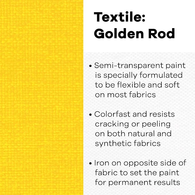 Jacquard Goldenrod Textile Color Paint - Image 2