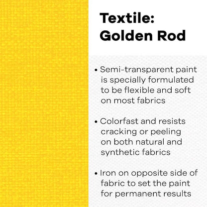 Jacquard Goldenrod Textile Color Paint - Image 2