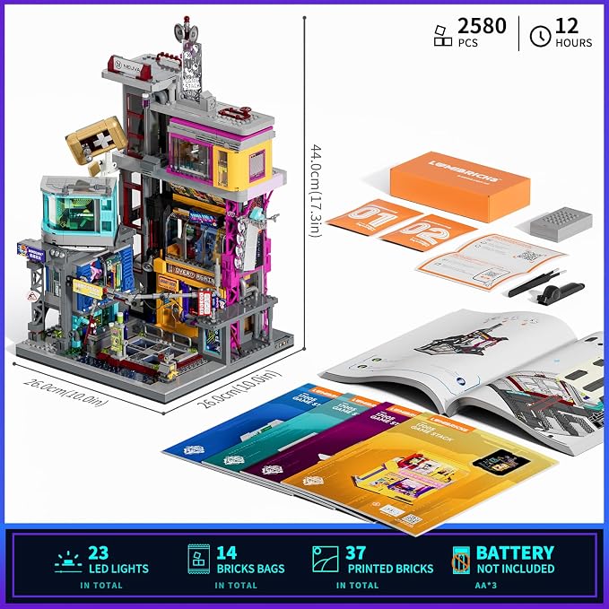 Cyberpunk Game Stack Lighting-Building-Bricks Set - Image 6