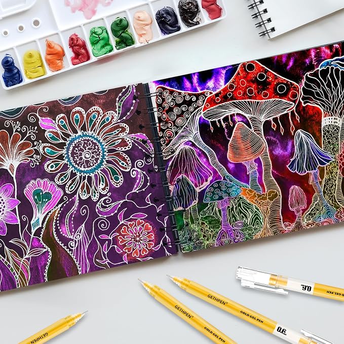 Gold Gel Pens 3-Pack - Image 6
