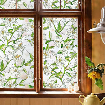 3D Stained Glass Window Film, Decorative Window Privacy Film by ADDHERES