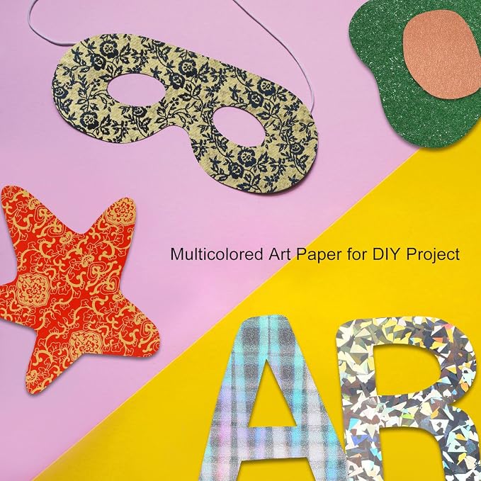 A5 GlitterTextured Scrapbook Paper - Image 5
