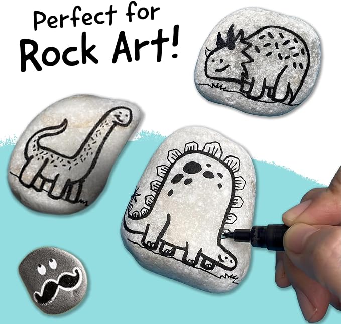 4 Dual Tip Black Paint Pens - Image 3