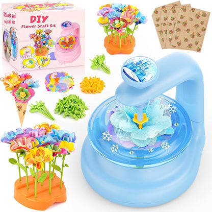 cosone Arts and Crafts Kits for Kids Age 3-12, Fabric Flower Bouquets Toys by Cosone