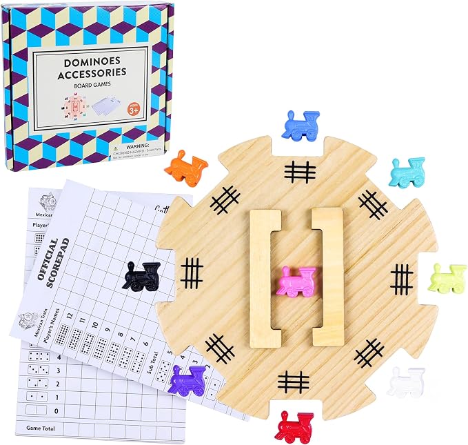 Mexican Train Dominoes Accessories Set by Offelec