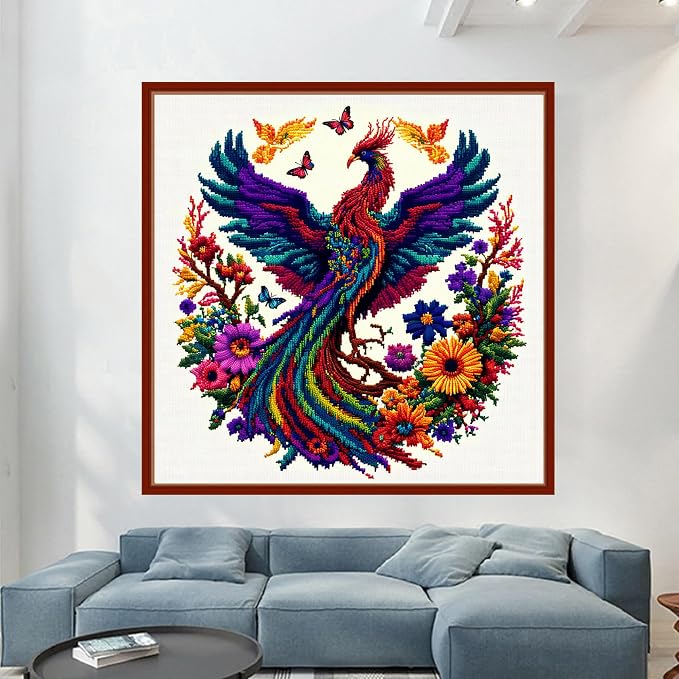 Dimensean Stamped Cross Stitch Kits Full Range of Embroidery Patterns Starter - Image 2