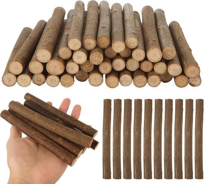 100 Pack 6 inch Wood Sticks by DIRBUY