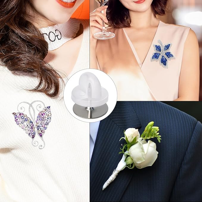 400pcs PVC Rubber Pin Backs Heliltd Butterfly Clutch Pins Tie Tacks Blank Pins - Image 5