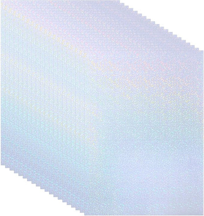 PATIKIL 11.7x8.3" Holographic Sticker Paper, 20Sheets A4 Polypropylene by PATIKIL