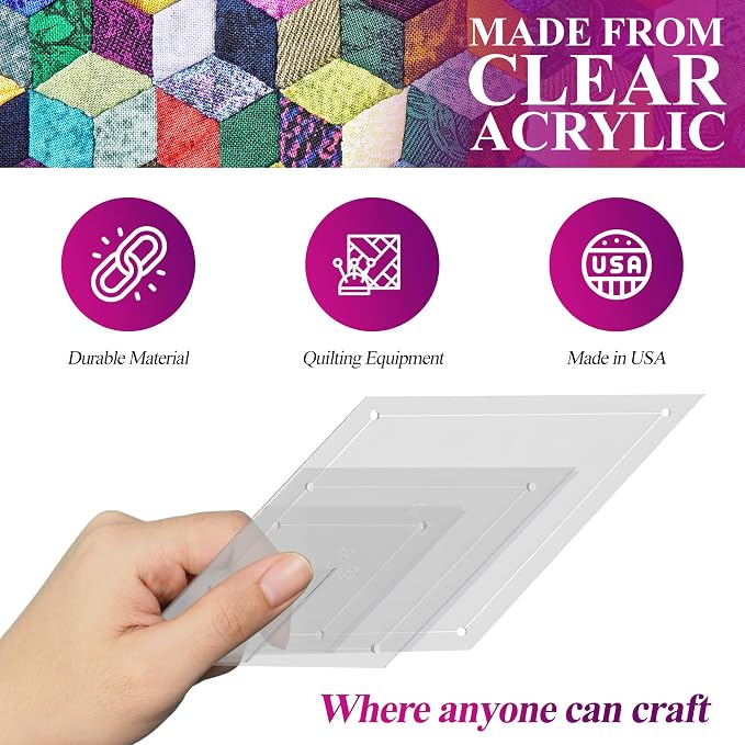 Quilting Acrylic Template Set | Precision Tools - Image 4