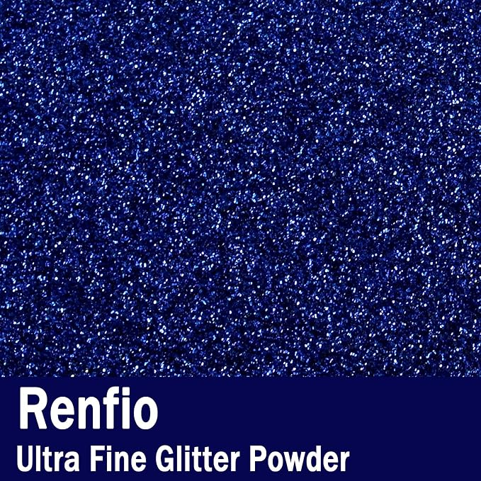 Renfio Ultra Fine Glitter Powder Metallic Resin Glitter 2.11 Oz PET Flakes - Image 2