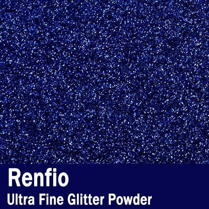 Renfio Ultra Fine Glitter Powder Metallic Resin Glitter 2.11 Oz PET Flakes - Image 2
