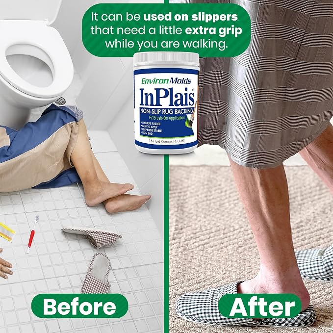 InPlais Non-Slip Area Rug Backing 1-Gallon Fabric & Floor Safe Latex Layer | - Image 6