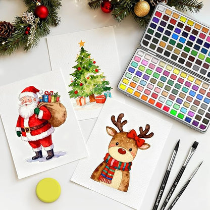 Watercolor Paint Set 168 Colors Including Metallic, Watercolor Kit - Image 6
